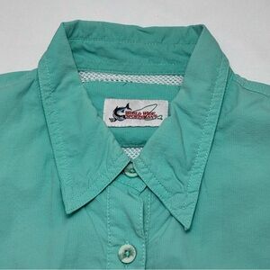 World Wide Sportsman Teal Button Down Shirt